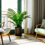 **

"A cozy, sunlit living room in Madrid. Lush green plants, including ferns and snake plants, are placed near a window with sheer curtains, creating a calming atmosphere. A comfortable armchair with a knitted blanket sits next to a small table with a steaming cup of chamomile tea. Soft, diffused light fills the room. The scene is peaceful and inviting, promoting well-being and relaxation.  Perfect anatomy, natural proportions, professional photography, high quality, safe for work, appropriate content, fully clothed, modest, family-friendly."

**